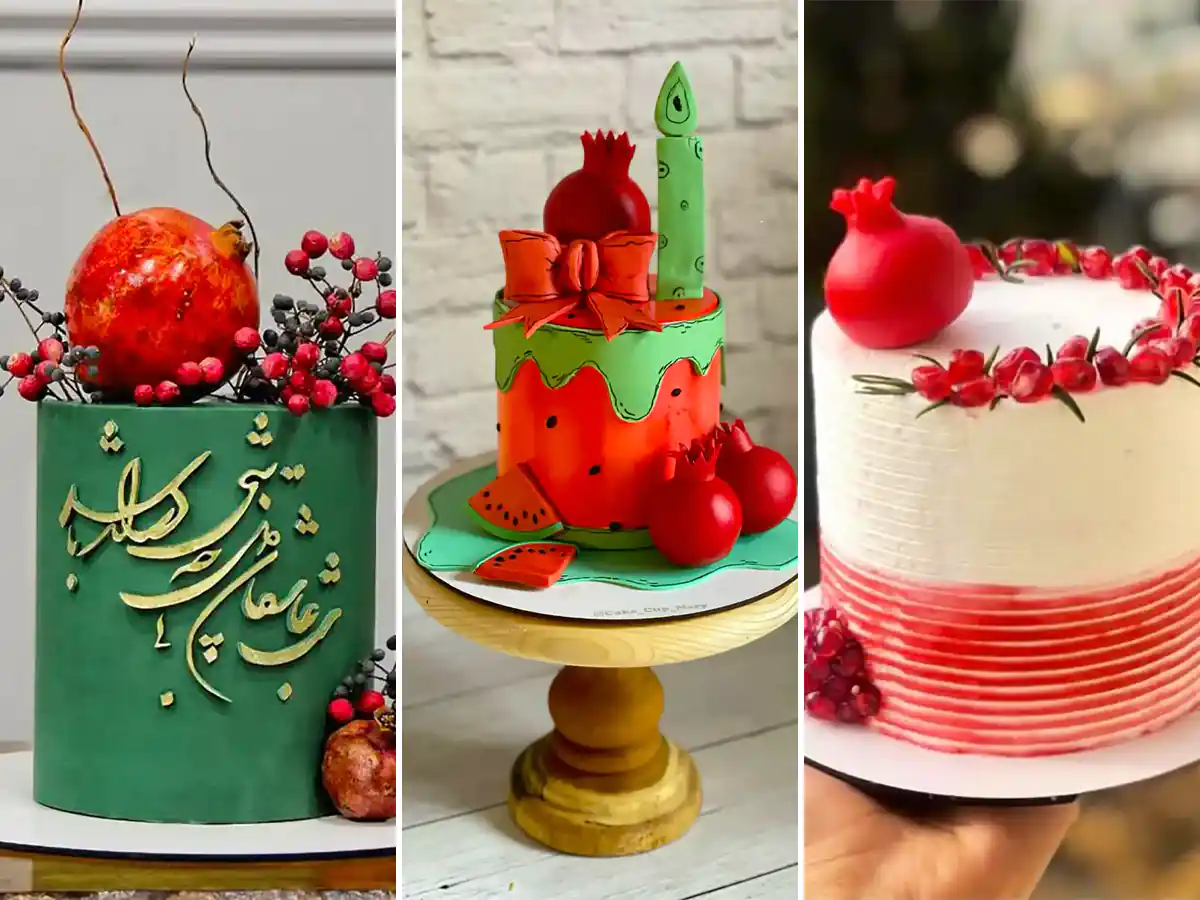 ۱۵ مدل کیک یلدایی خفن برای شب چله؛ ساده و شیک