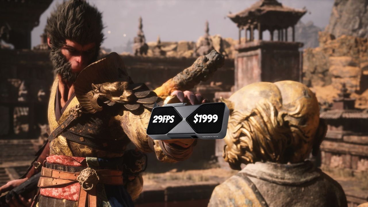 RTX 5090 بدون DLSS عنوان Black Myth: Wukong را با نرخ ۲۹ فریم بر ثانیه اجرا می‌کند