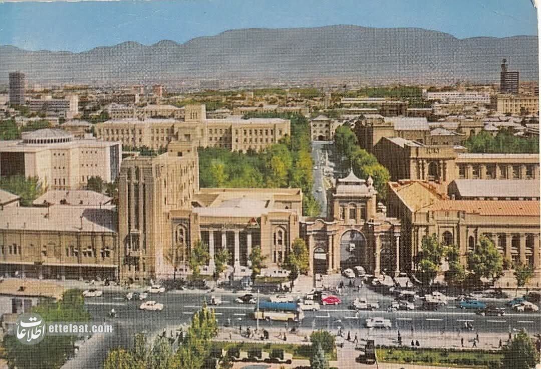 تصاویر کمتر دیده شده از میدان‌های قدیمی تهران/ کارت‌پستال فروشی ۵۰ سال پیش