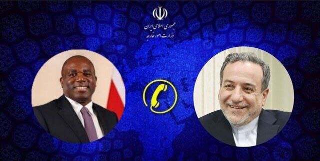عراقچی در گفتگو با وزیرخارجه انگلیس:مذاکره مستقیم را در شرایط «فشار حداکثری» و «تهدید نظامی» بی‌معنا دانست