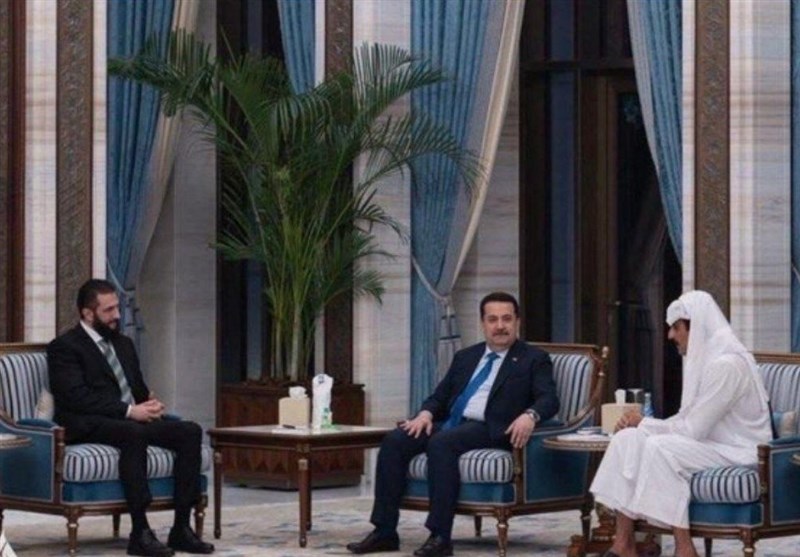 دیدار نخست‌وزیر عراق با رییس دولت موقت سوریه در دوحه